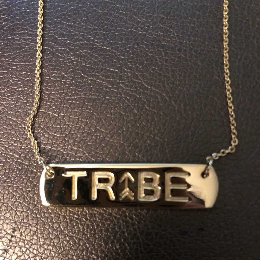 Gold “Tribe” Bar Necklace
